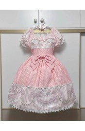 Infanta Sweet Poodle Applique One Piece(2 Colours)